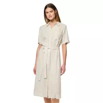 Платье Pieces Pia short sleeve midi, бежевый