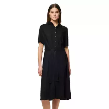 Платье Pieces Pia short sleeve midi, черный