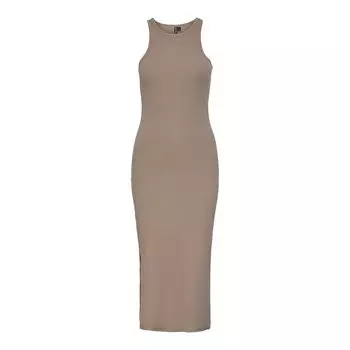 Платье Pieces Ruka Boxer Sleveless Long, бежевый