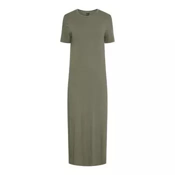 Платье Pieces Sofia Maxi Short Sleeve Long, зеленый