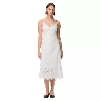 Платье Pieces Vilde sleeveless long, белый