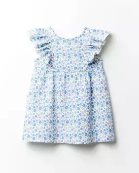 Платье пике с принтом Sfera, синий