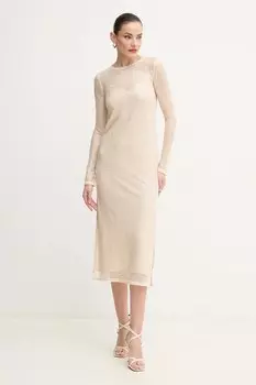 Платье Pinko, бежевый