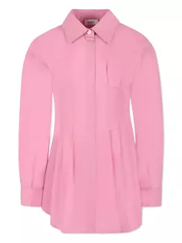 Платье Pinko Kids из хлопка, розовый