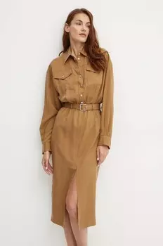 Платье Pinko, коричневый