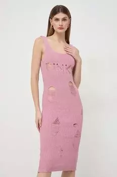 Платье Pinko, розовый