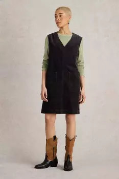 Платье пинни из кленового шнура White Stuff, черный