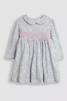 Платье Питер Пэн с мелким цветочным принтом и сборками Jojo Maman Bb, розовый