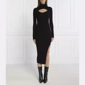 Платье-Платье (вязаное) с добавлением шерсти. Just Cavalli, черный