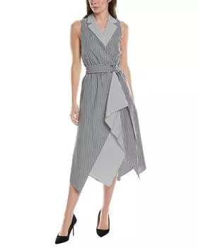 Платье-платок миди Anne Klein, черный