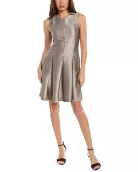 Платье-плиссе Natori, золотой