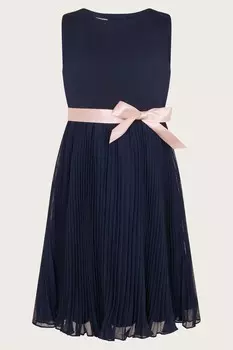 Платье плиссе Sally Scuba Monsoon, синий