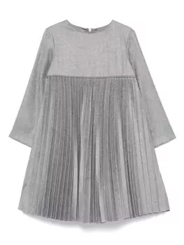 Платье плиссированное Il Gufo, серый