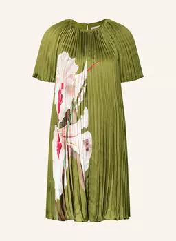 Платье плиссированное винлаа из атласа Ted Baker, зеленый