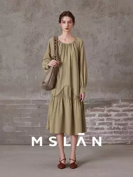 Платье плиссированные Mslan утягивающее, черный