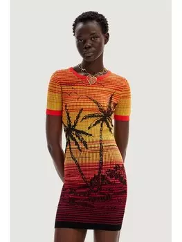 Платье по фигуре Desigual, красный