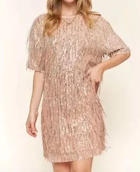 Платье под светом в румянах And The Why, красный