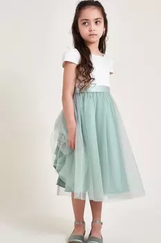 Платье подружки невесты из тюля Monsoon, зеленый