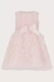 Платье подружки невесты Reya 3D из ткани скуба Monsoon, розовый