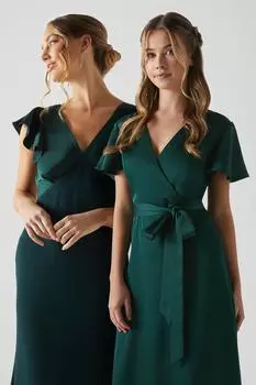 Платье подружки невесты с рукавами ангела для подростков Coast, зеленый