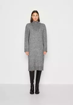 Платье Point Object OBJMINNA ZIP DRESS, цвет dark grey melange
