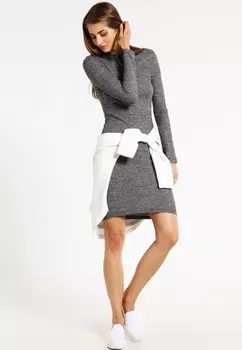 Платье Point Urban Classics ЖЕНСКОЕ ПЛАТЬЕ В РЕБКУ, цвет charcoal