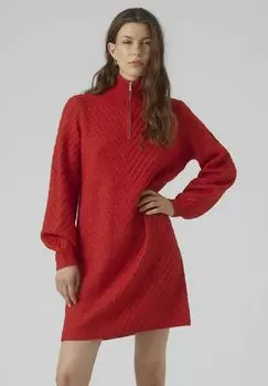 Платье Point Vero Moda HIGHNECK ZIP, цвет goji berry