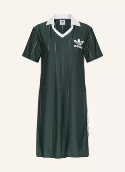 Платье-Поло адиколор Adidas Originals, зеленый