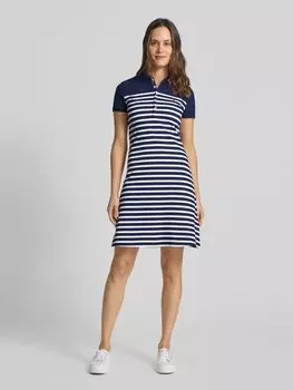 Платье-поло длиной до колена с вышитым логотипом Polo Ralph Lauren