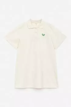 Платье-Поло из пике Arket, белый