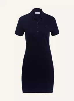 Платье-поло из пике LACOSTE, темно-синий