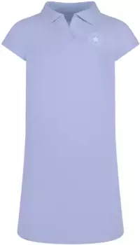 Платье-поло конверс "CNVG POLO CTP FITTED DRESS для девочек" Converse, цвет Cloudy Daze