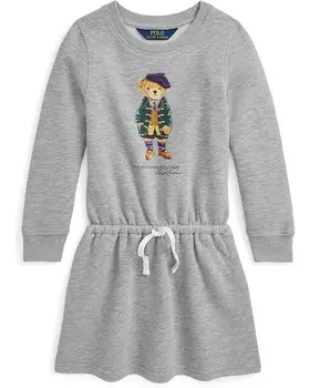 Платье Polo Ralph Lauren Kids Polo Bear Fleece Dress, цвет Andover Heather