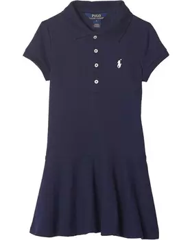 Платье Polo Ralph Lauren Kids Short Sleeve Polo Dress, цвет Refined Navy