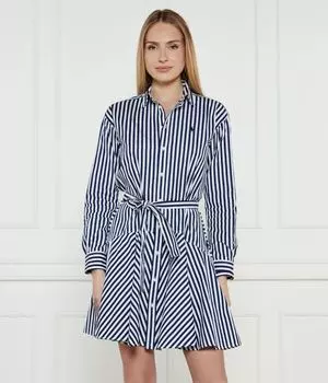 Платье Polo Ralph Lauren с поясом, синий