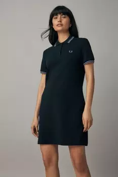 Платье поло с двойным наконечником Fred Perry, синий