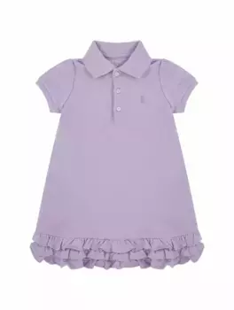 Платье-поло с логотипом Ralph Lauren, фиолетовый