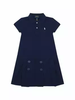 Платье-поло с логотипом Ralph Lauren, тёмно-синий