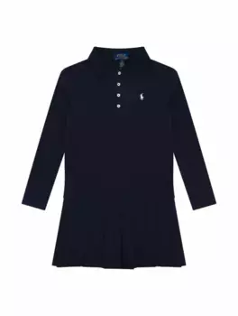 Платье-поло с логотипом Ralph Lauren, тёмно-синий