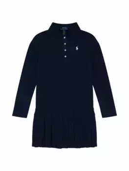 Платье-поло с логотипом Ralph Lauren, тёмно-синий