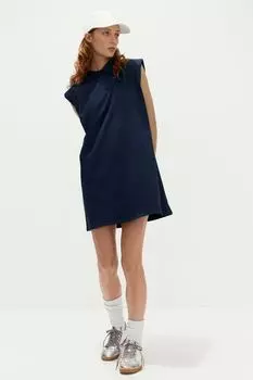 Платье-Поло с подплечниками H&M, синий