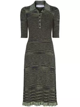 Платье-поло Space-Dye Proenza Schouler White Label, синий