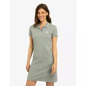 Платье-поло U.S. Polo Assn. Triple, серый