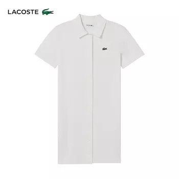 Платье-поло женское Lacoste летнее, белый