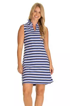 Платье Poppy в синюю полоску Ombre Duffield Lane