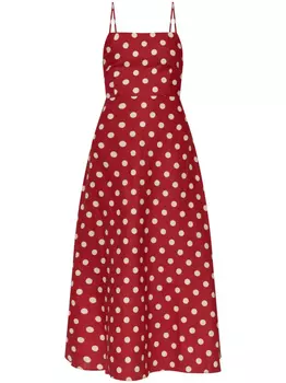 Платье Posse с перекрещивающимися бретелями, красный