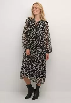 Платье повседневное BPLEONORA LONG SLEEVE Kaffe, цвет black white big graphic print