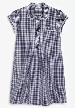 Платье повседневное BUTTON FRONT GINGHAM Next, цвет dark blue
