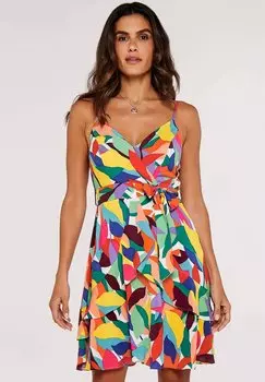 Платье повседневное COLOURBLOCK LEAF MINI Apricot, цвет red