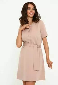 Платье повседневное DREIVIERTELARM GERADE Awesome Apparel, цвет beige